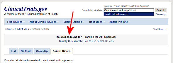 Candida-cell-wall-suppressor-clinical-trials