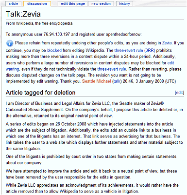 zevia wikipedia